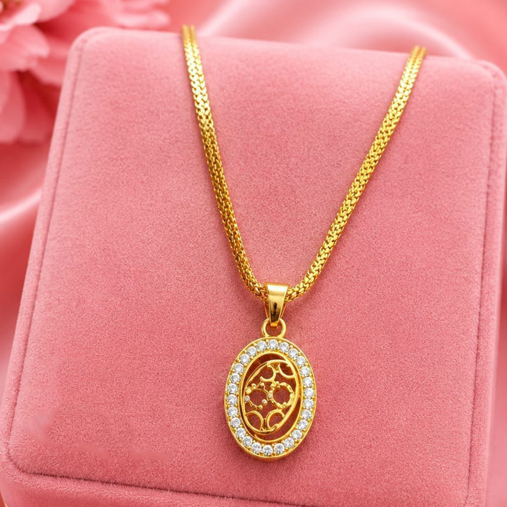 Akruti Collection Austrain Stone Chain Pendant