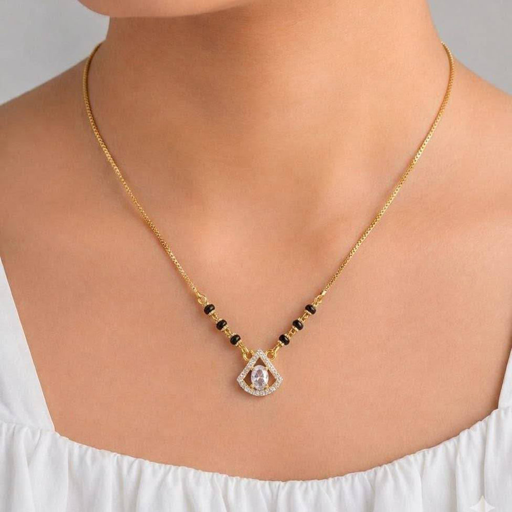 Akruti Collection Classic Austrian Stone Designer Mangalsutra
