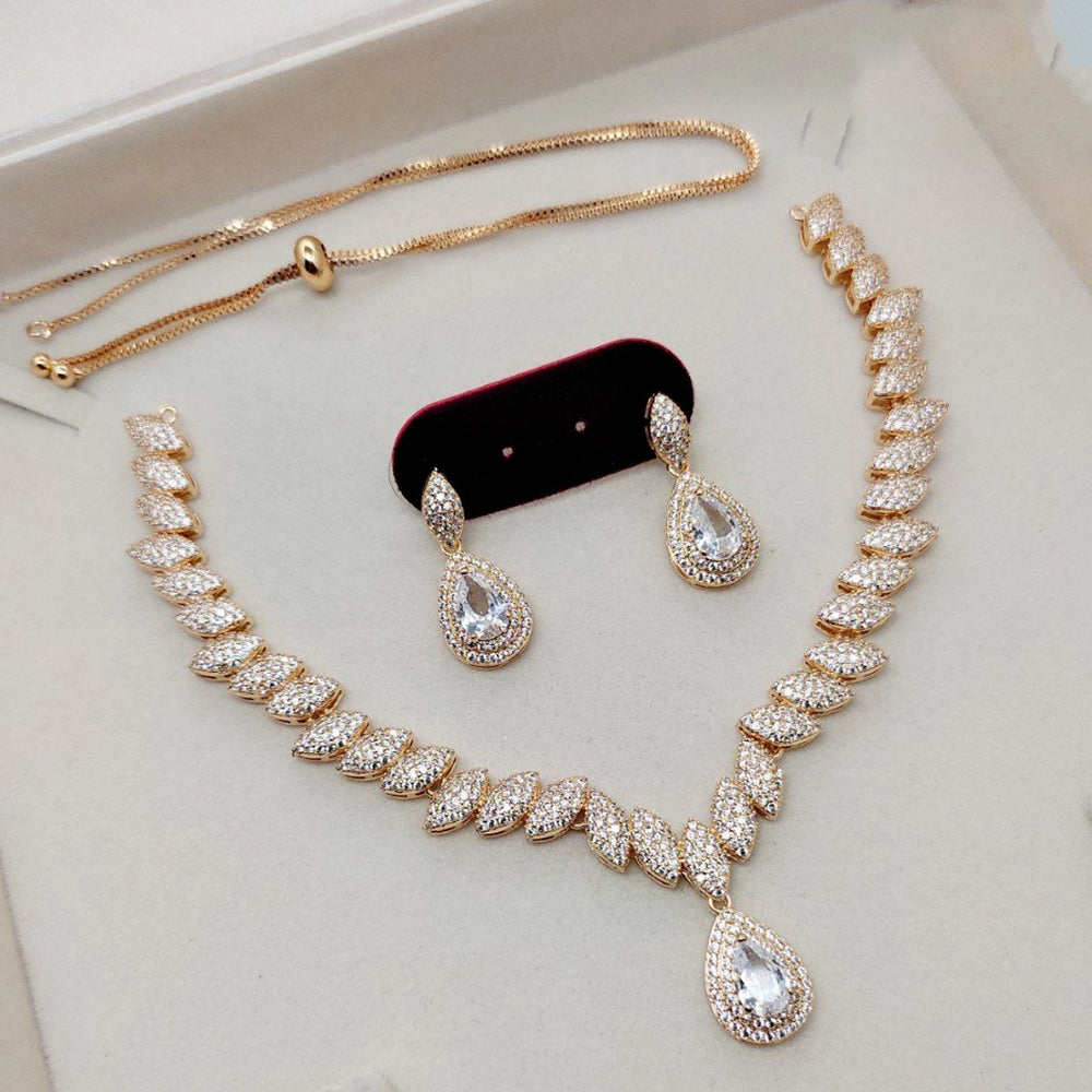 Akruti Collection Antique Finish Austrian Stone Necklace Set