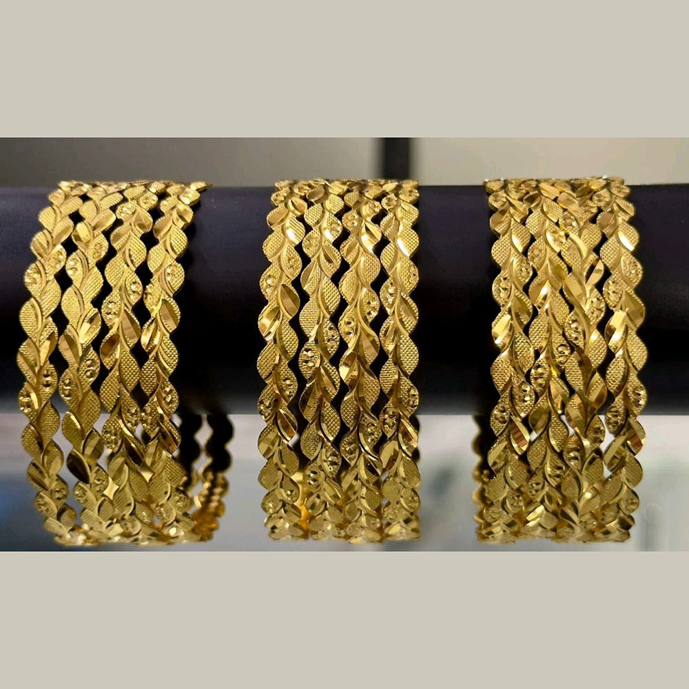Star Bangles Designer Gold-Tone Bangles Set for Women