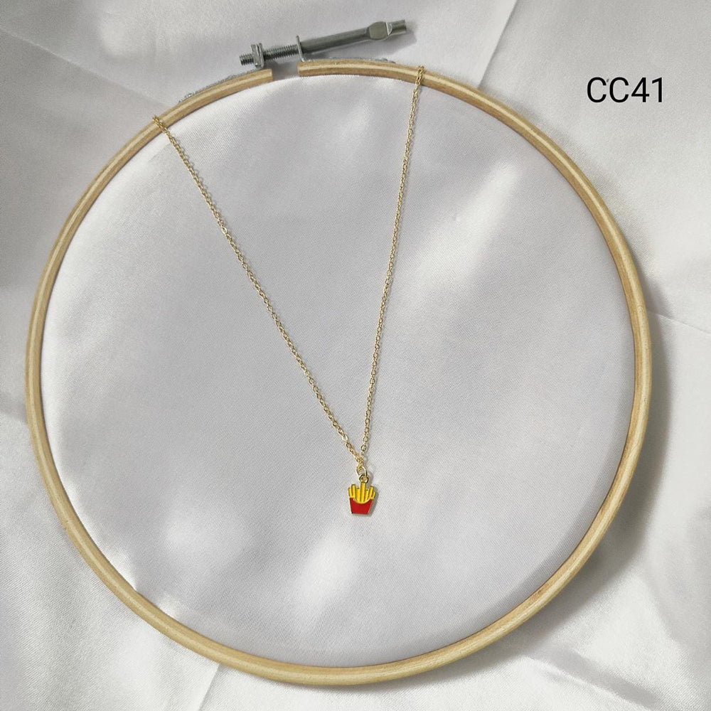 Adornment By Siddhi Gold Plated Pendant Set (Pack Of 6)