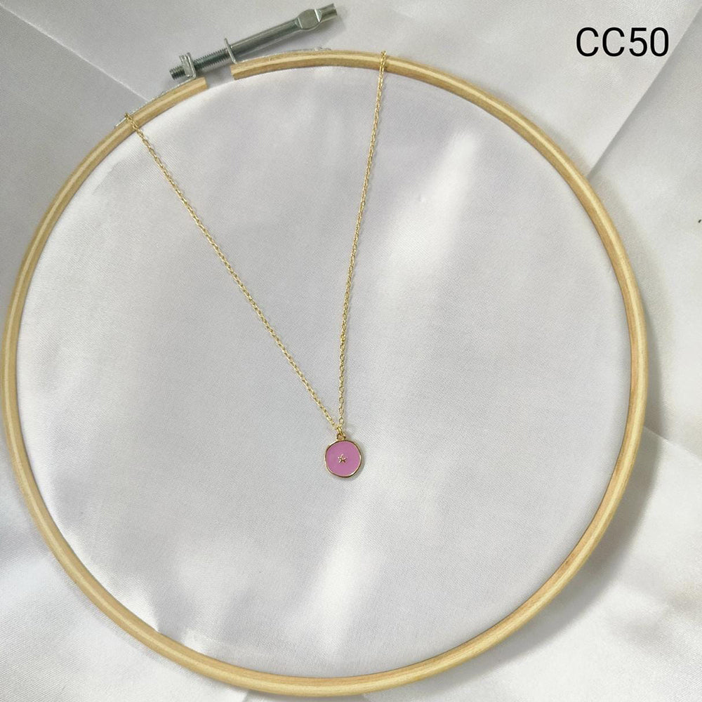 Adornment By Siddhi Gold Plated Pendant Set (Pack Of 6)