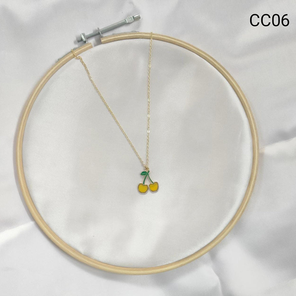 Adornment By Siddhi Gold Plated Pendant Set (Pack Of 6)