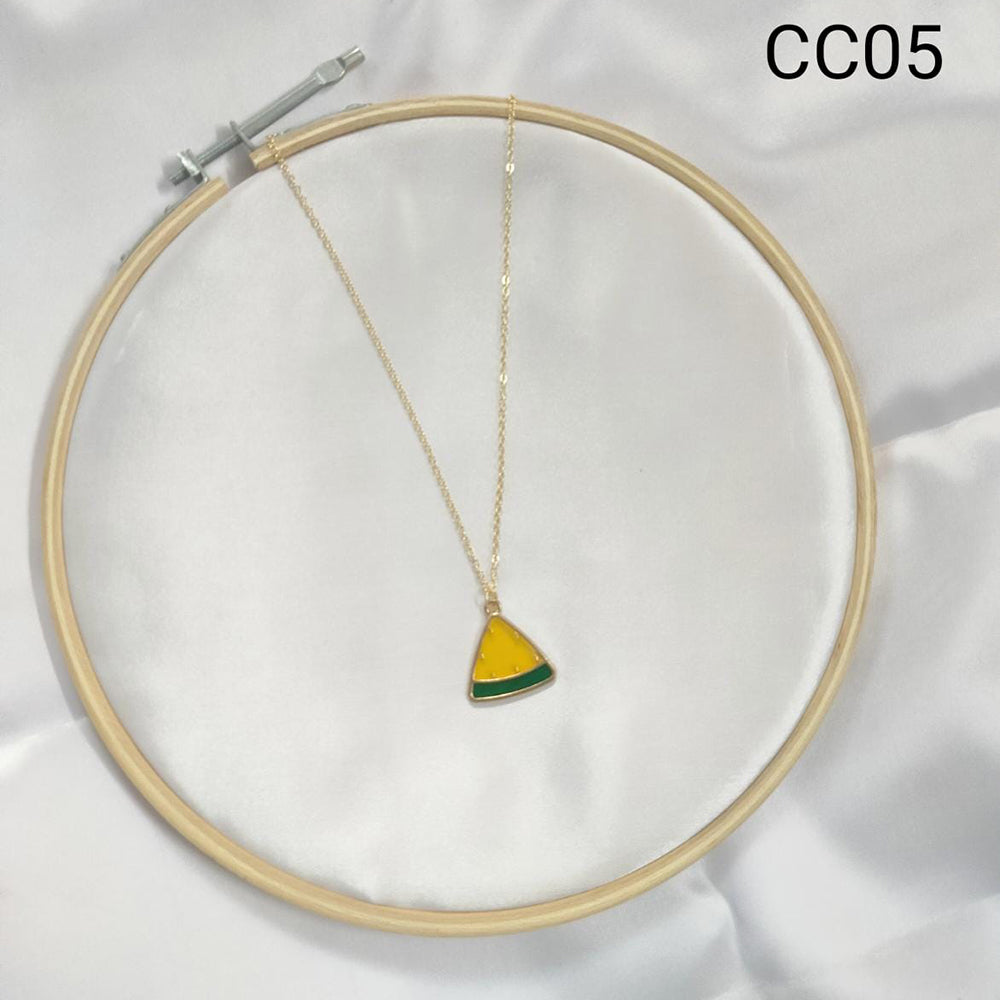 Adornment By Siddhi Gold Plated Pendant Set (Pack Of 6)