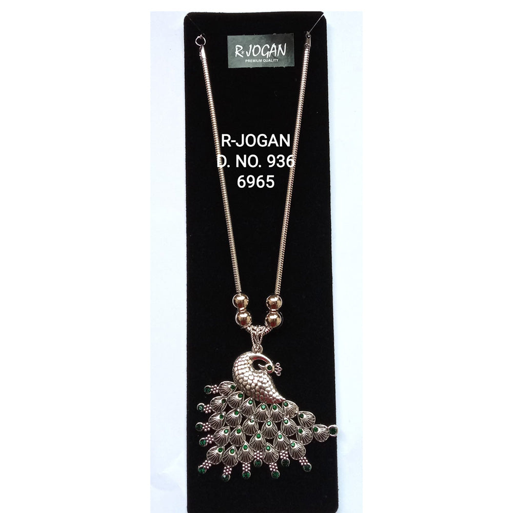 R Jogan Oxidised Plated Assorted Design Long Necklace