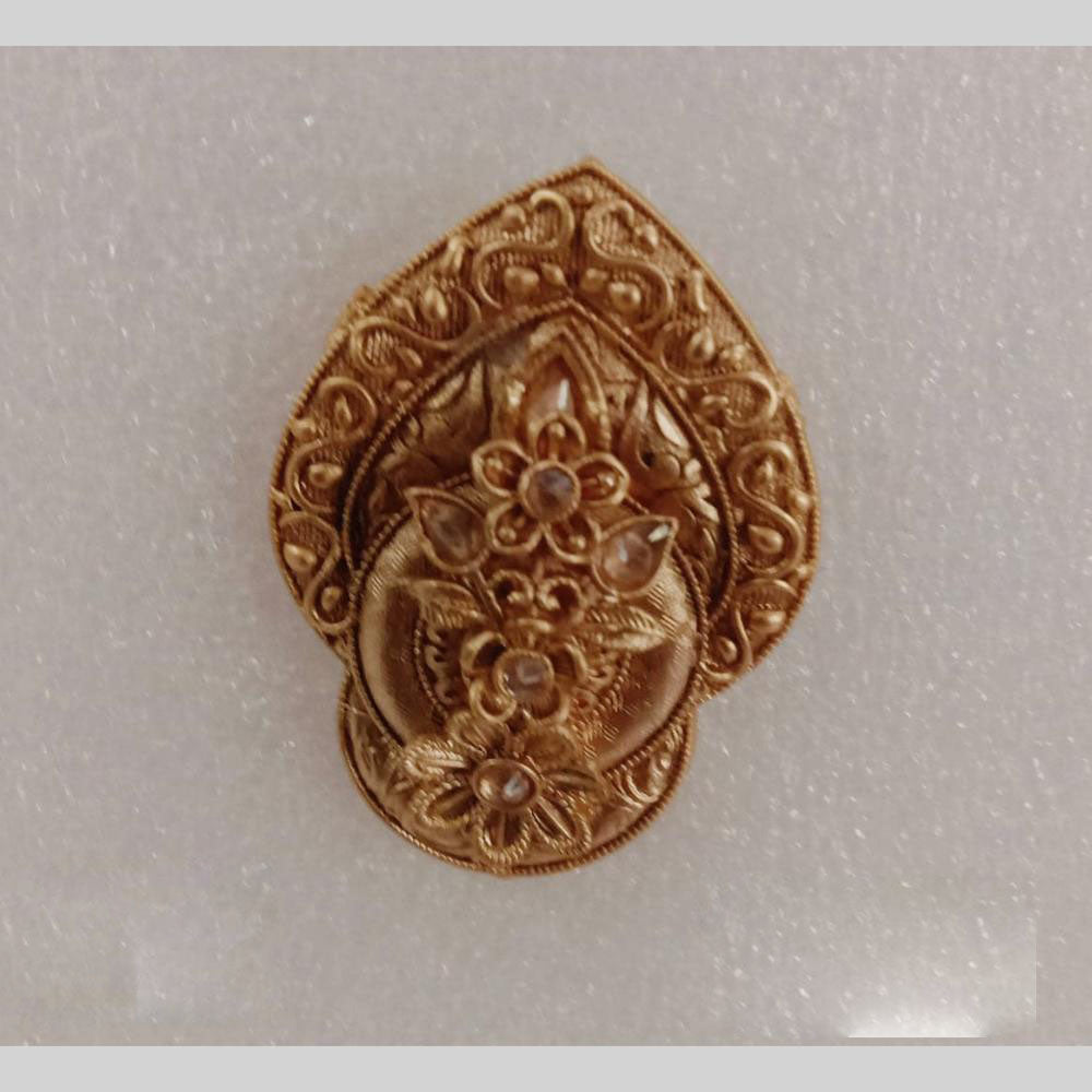 Star India Gold Plated Crystal Stone Ring