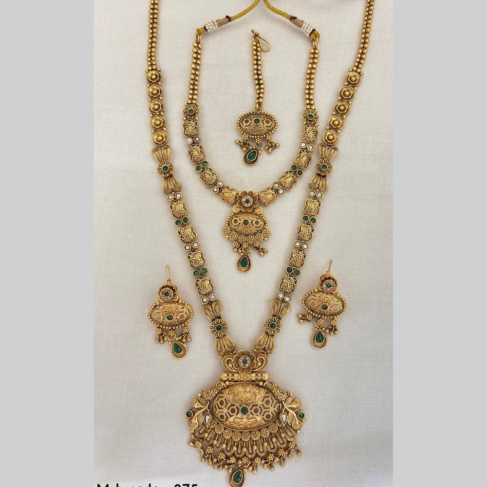 Jewel Addiction Statement Pota Stone And Pearl Graceful Double Necklace Set