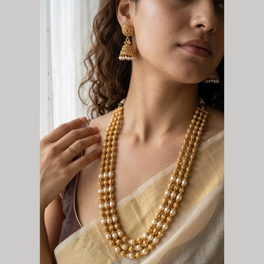 Jewel Addiction Designer Long Beaded Necklace Set for Women