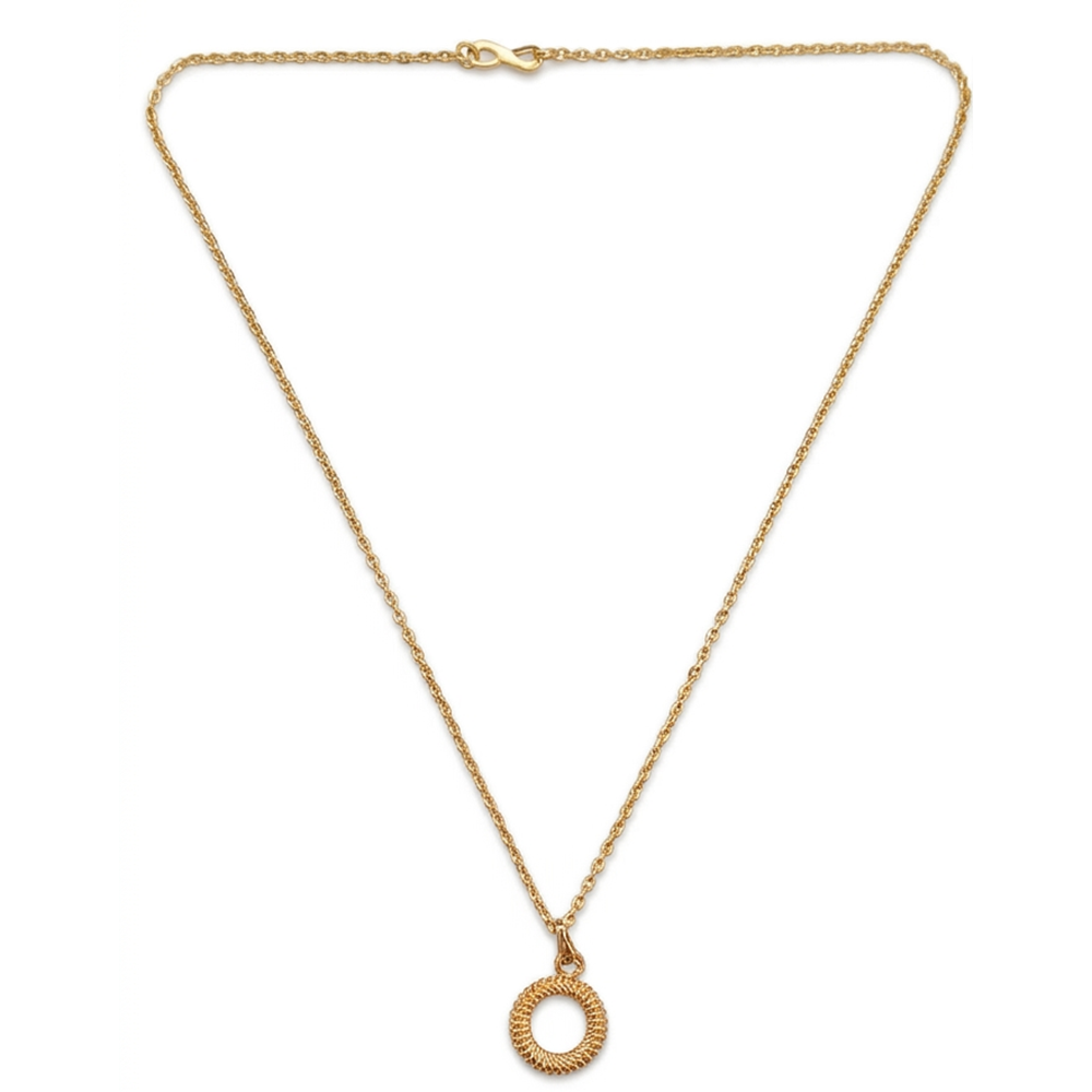 Urthn Gold Plated World Map Chain Pendant for Women & Girls (Pack of 12)