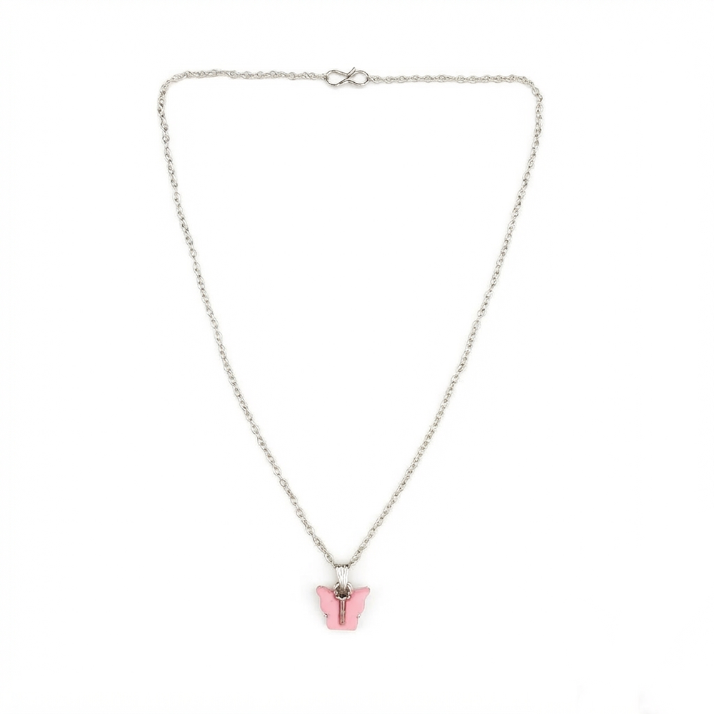 Urthn Butterfly Chain Pendant for Women Stylish Trendy Fashion Jewellery(Pack of 12)