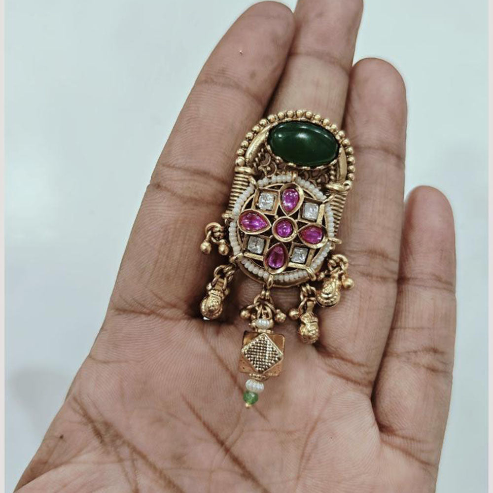 JCM Jewellery Elegant Rings with Ghoogri Gold Plated Ethnic Jewellery