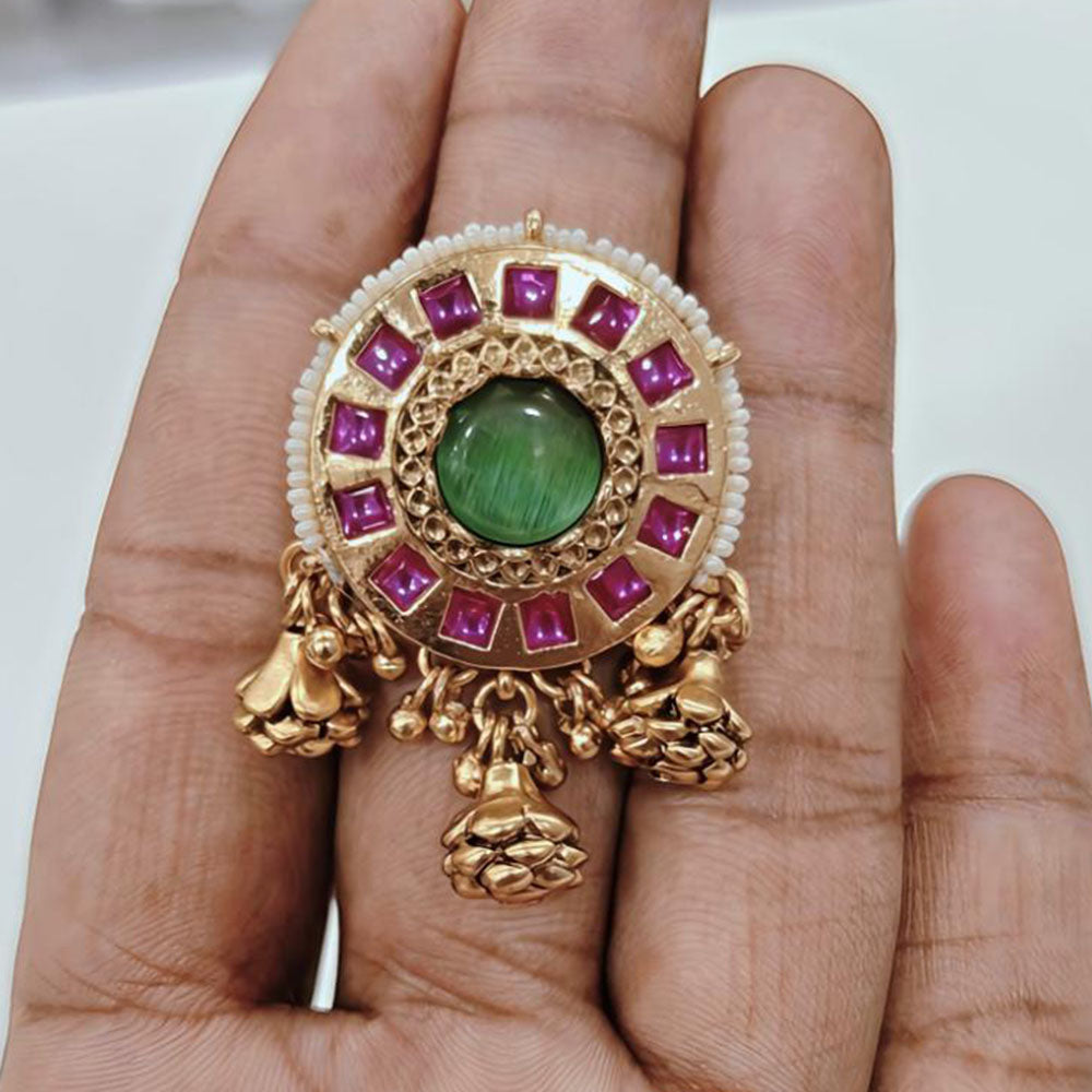 JCM Jewellery Elegant Rings with Ghoogri Gold Plated Ethnic Jewellery