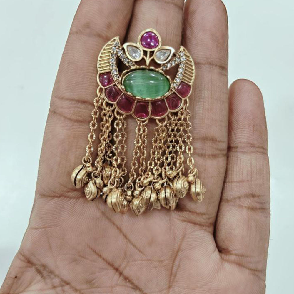 JCM Jewellery Elegant Rings with Ghoogri Gold Plated Ethnic Jewellery