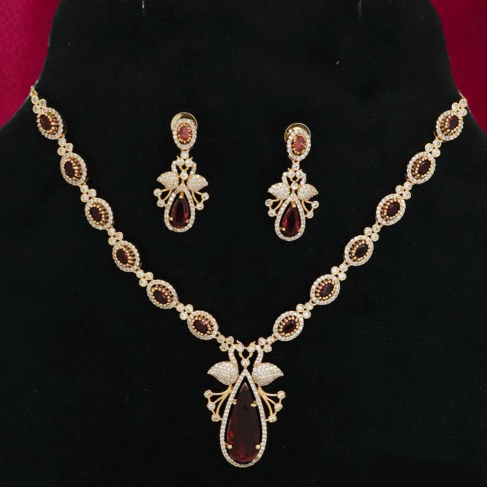 JCM Jewellery Premium Quality Long Necklace Set with Crystal and Austrian