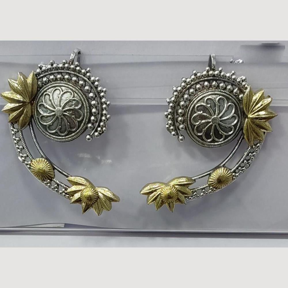 JCM 2 Tone Plated Dangler Earrings