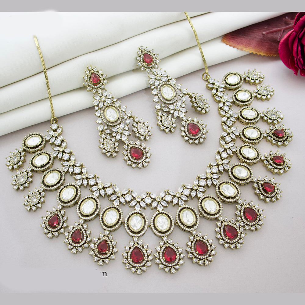 JCM American Diamond Necklace Set