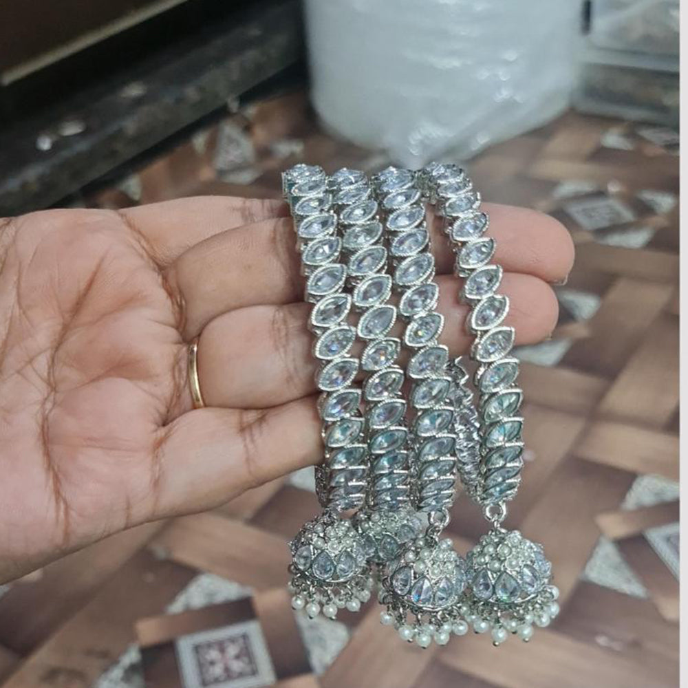 JCM Jhumki Latkan Bangle Set – Elegant Bangles with Dangling Charm