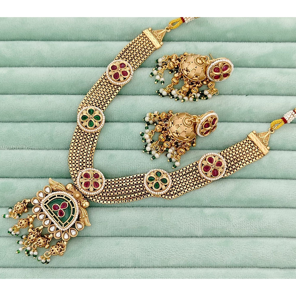 JCM Regal Pota Stone And Pearl Necklace Set