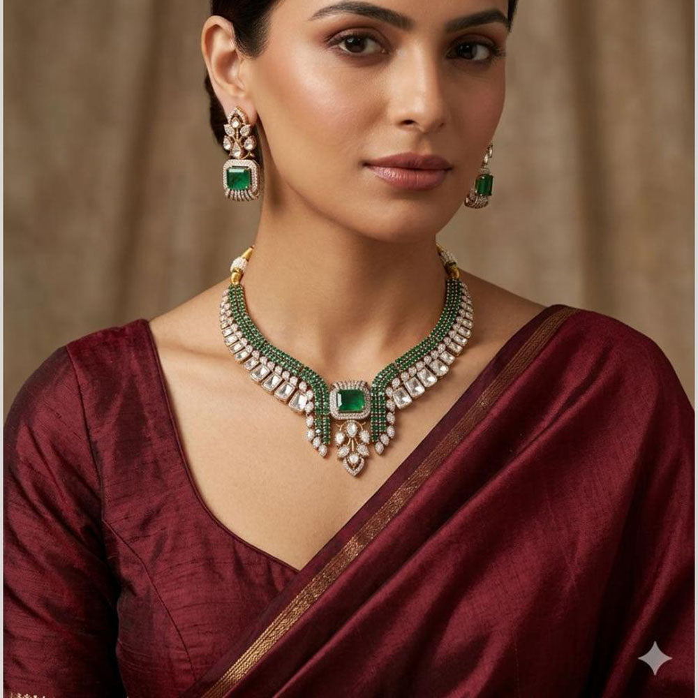 JCM Designer American Daimond Necklace Set