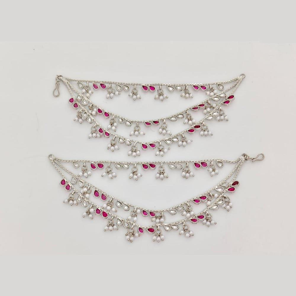 JCM Designer Pota Stone And Pearl Kanchain