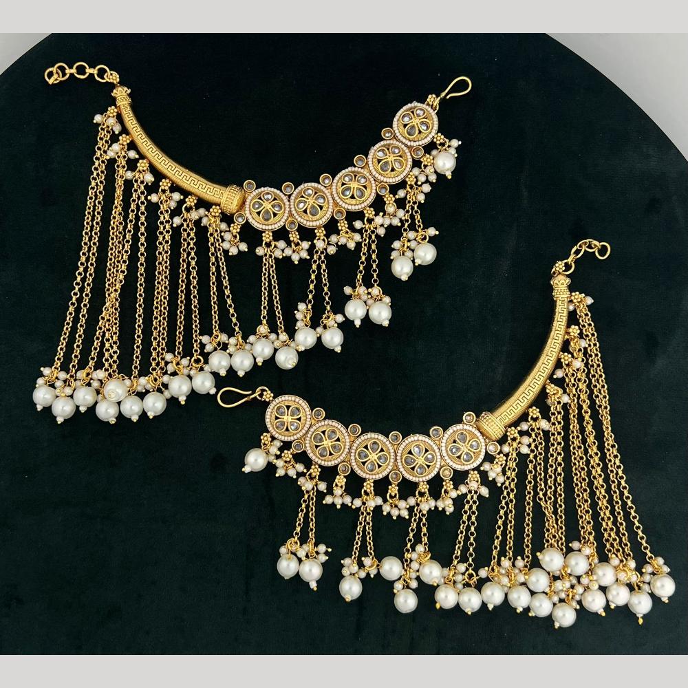 JCM Fancy Pota Stone And Pearl Kanchain