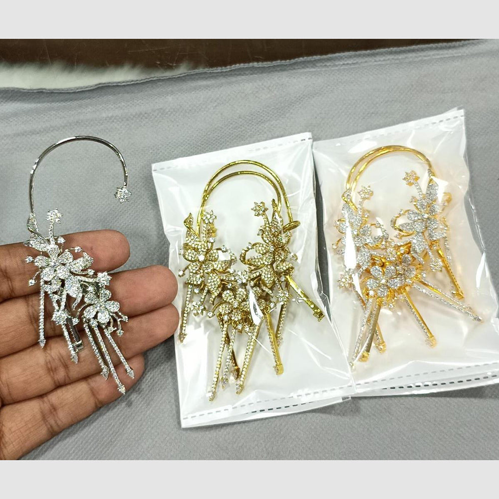 JCM Glitter Shine Austrian Stone EarCuff Earrings