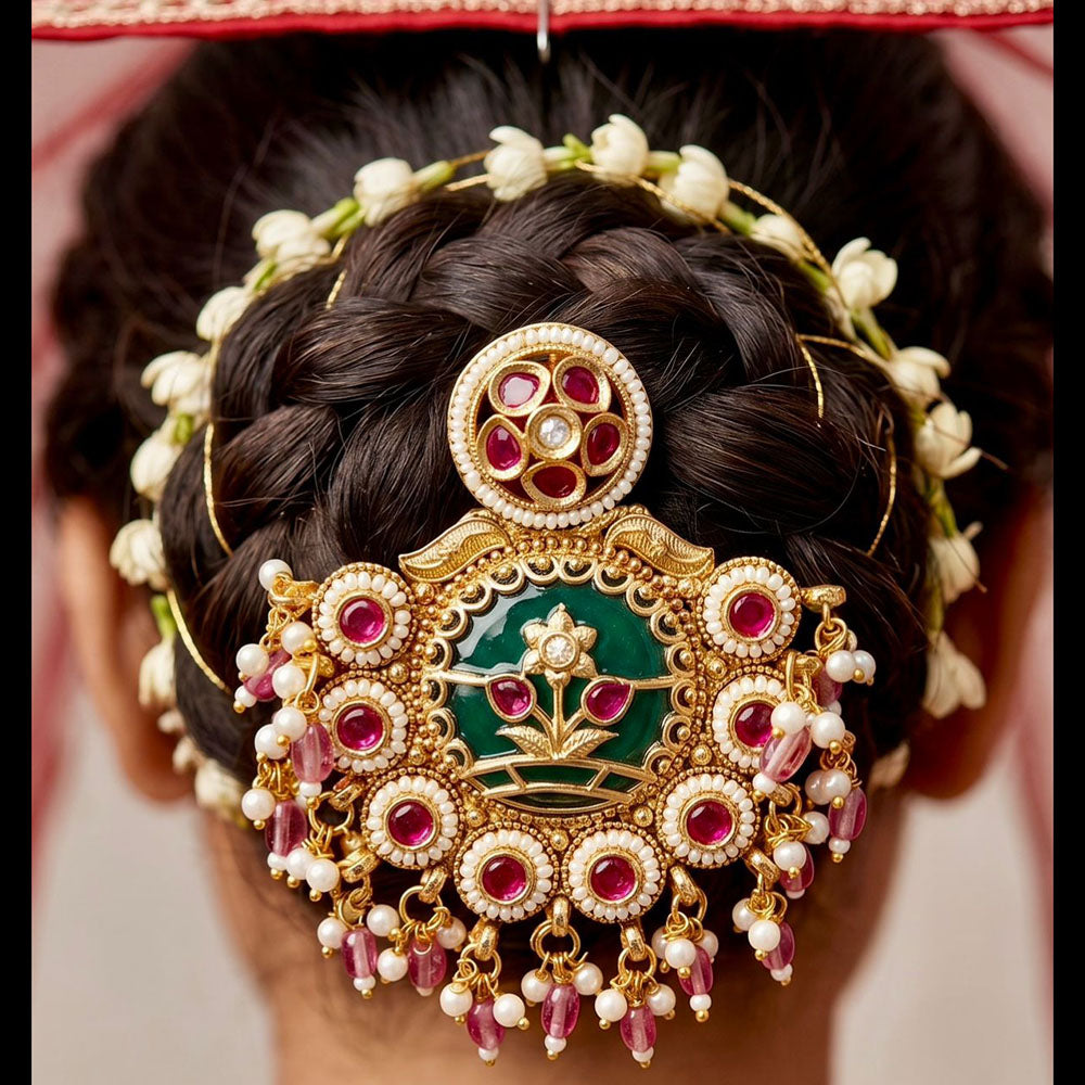 JCM Classic Pota Stone Pearl And Beads Hair Accessories