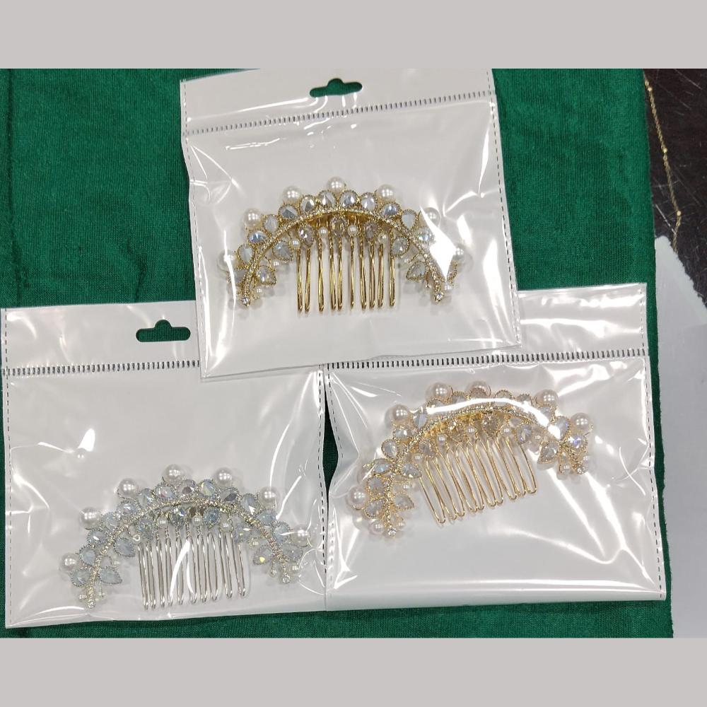 JCM Hair Accessories – Statement Crystal Stone And Beads Hair Jewelry
