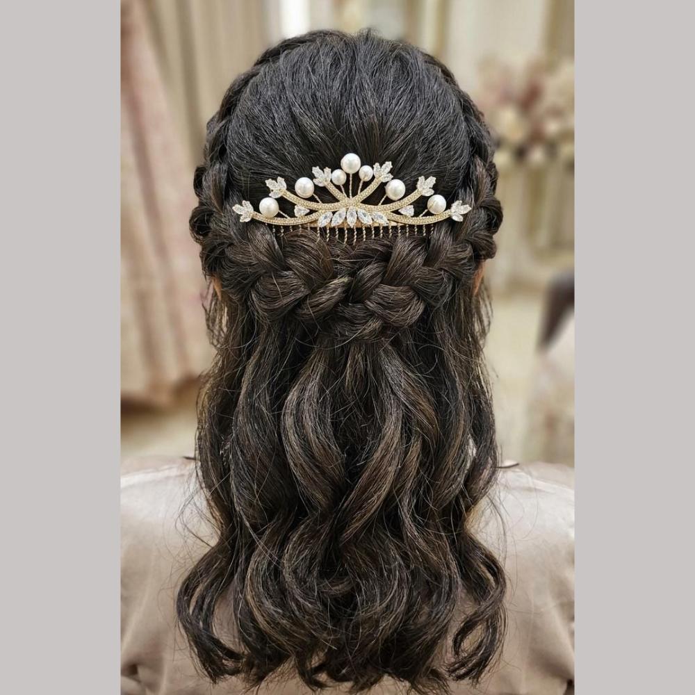 JCM Hair Accessories – Statement Crystal Stone And Beads Hair Jewelry