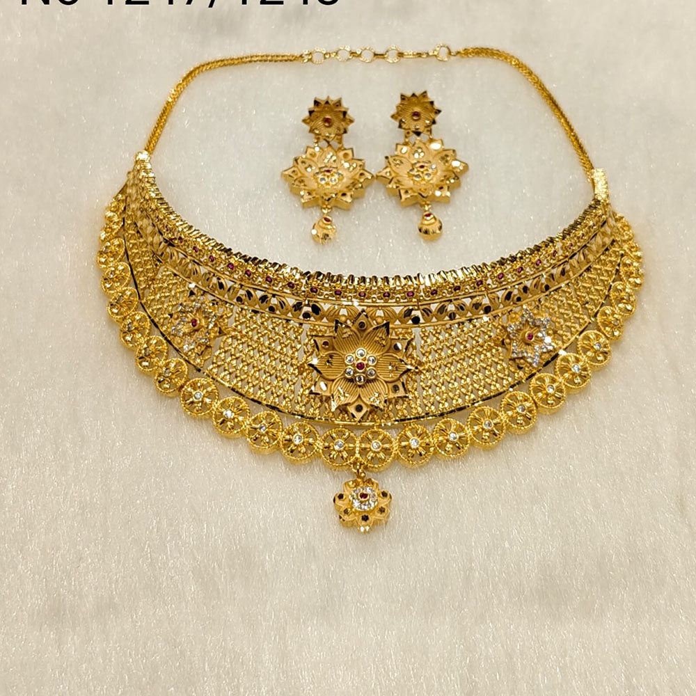 Sunrise Gold  Forming Choker Necklace Set