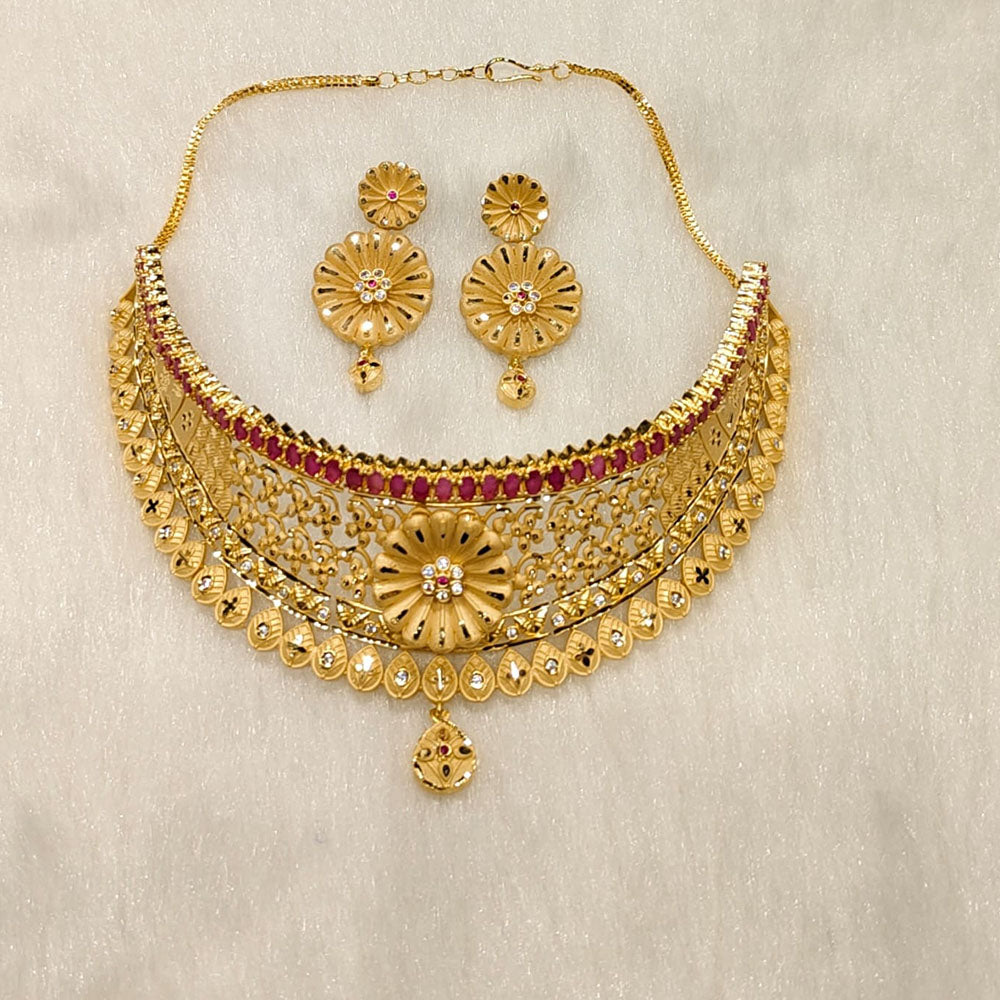 Sunrise Gold  Forming Choker Necklace Set