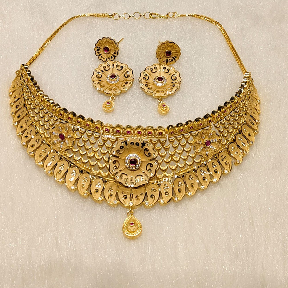 Sunrise Gold  Forming Choker Necklace Set