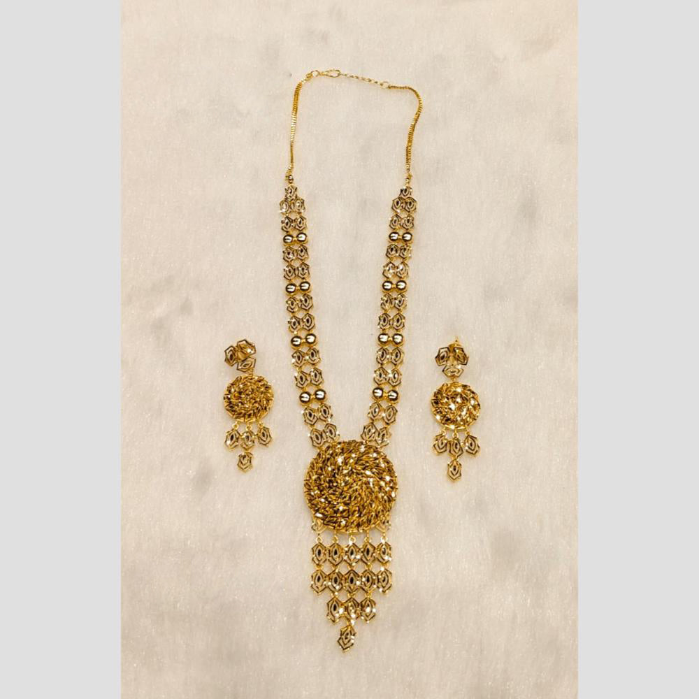 Sunrise Gold Forming Long Necklace Set