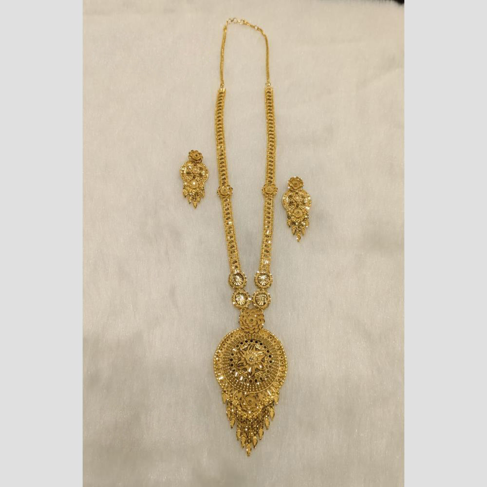 Sunrise Gold Forming Long Necklace Set