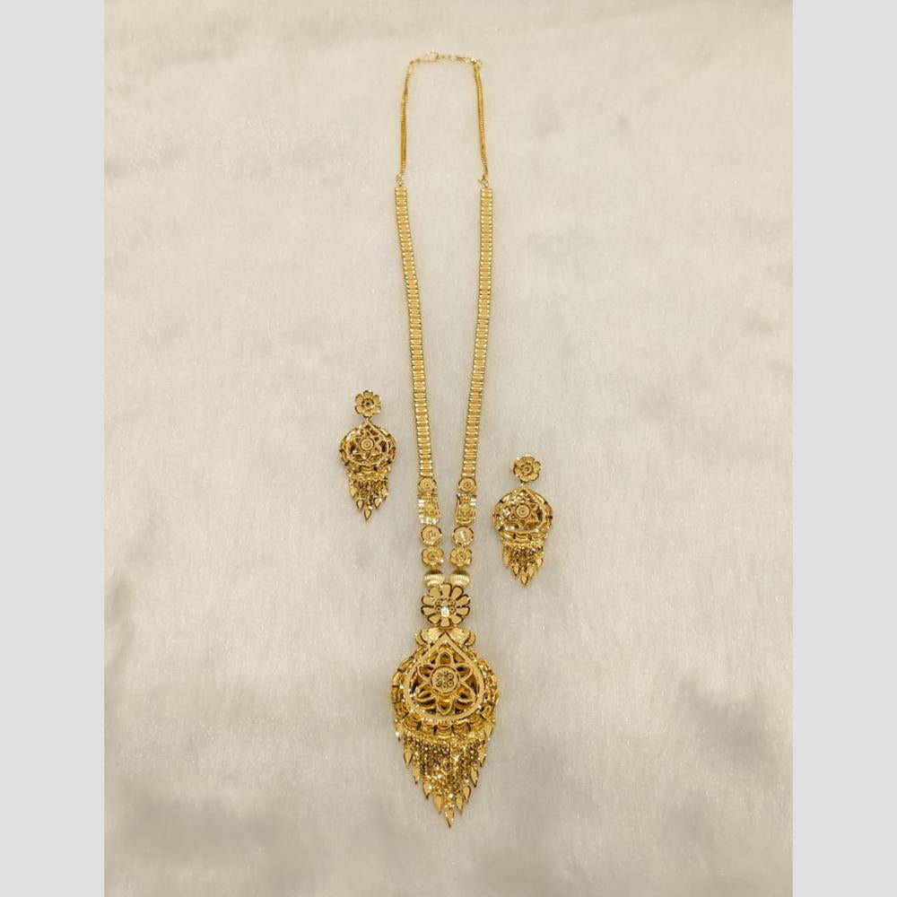 Sunrise Gold Forming Long Necklace Set