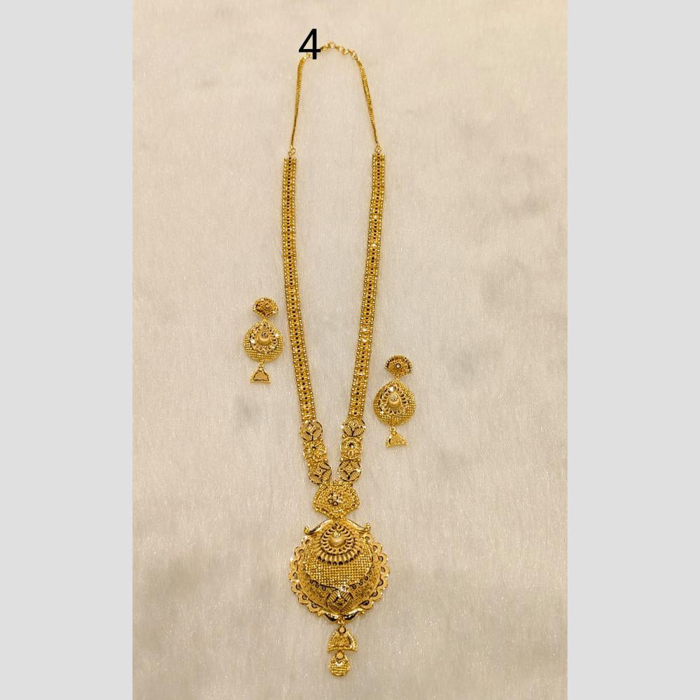 Sunrise Gold Forming Long Necklace Set