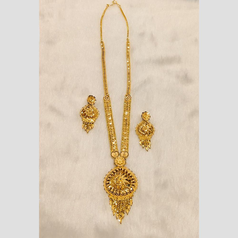 Sunrise Gold Forming Long Necklace Set