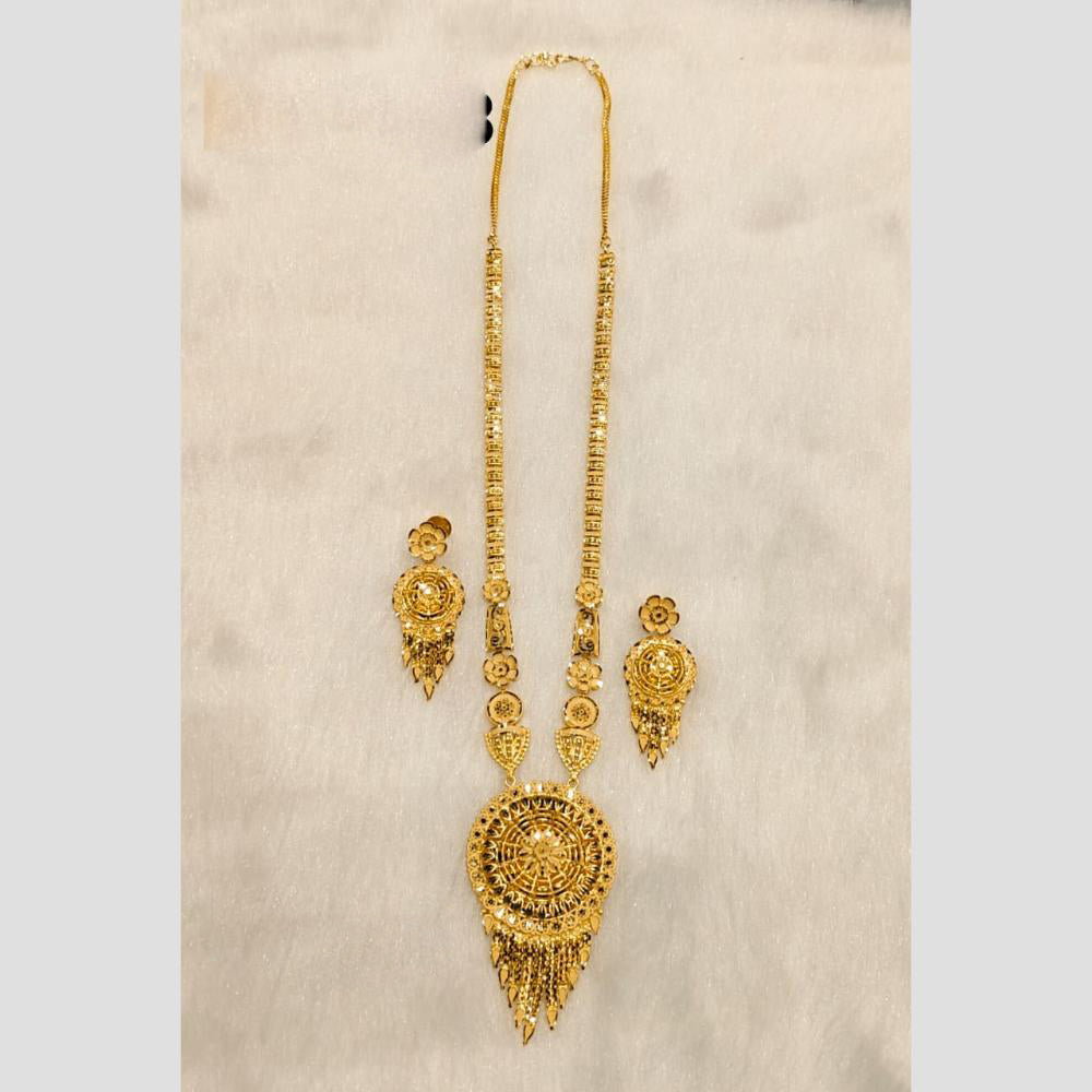 Sunrise Gold Forming Long Necklace Set