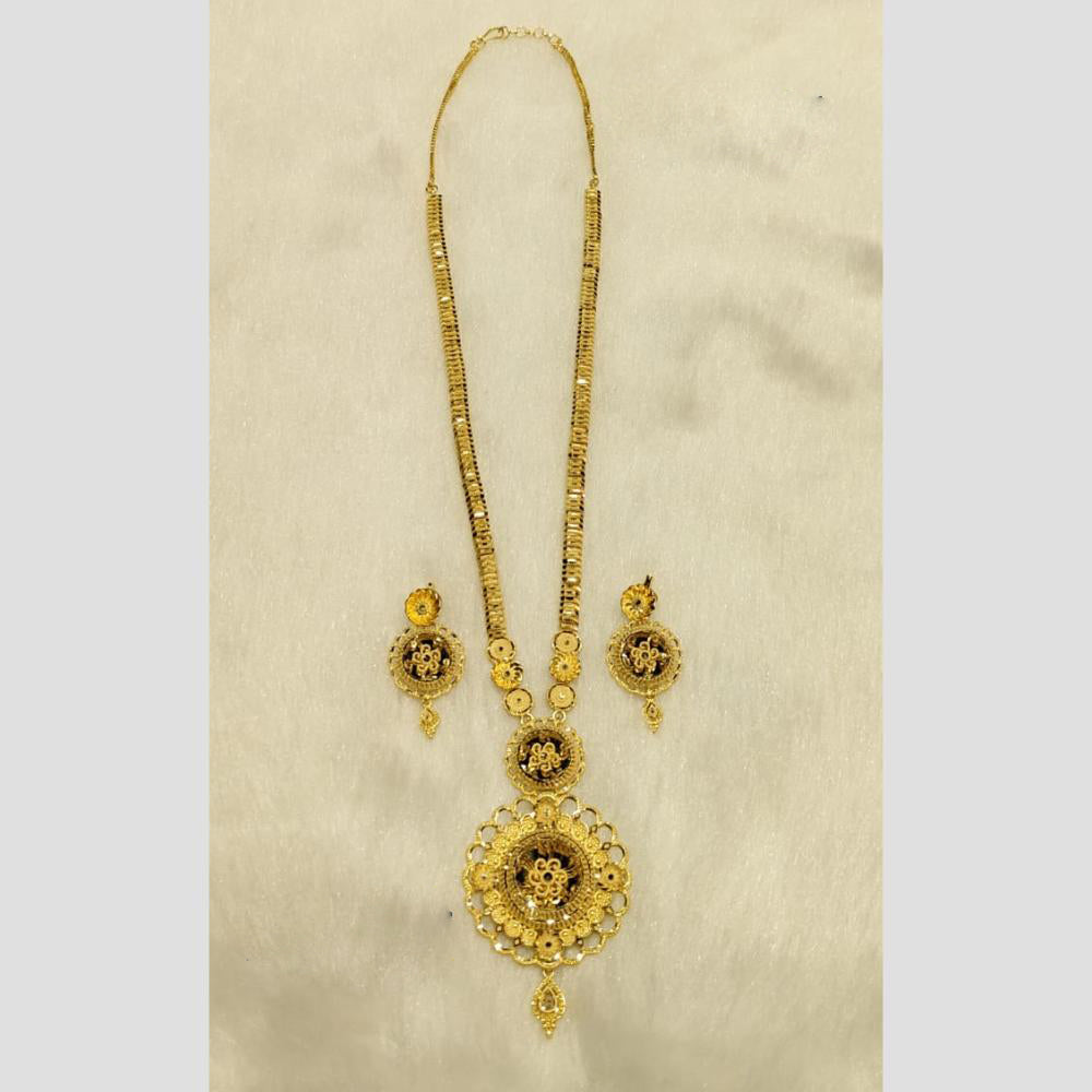 Sunrise Gold Forming Long Necklace Set