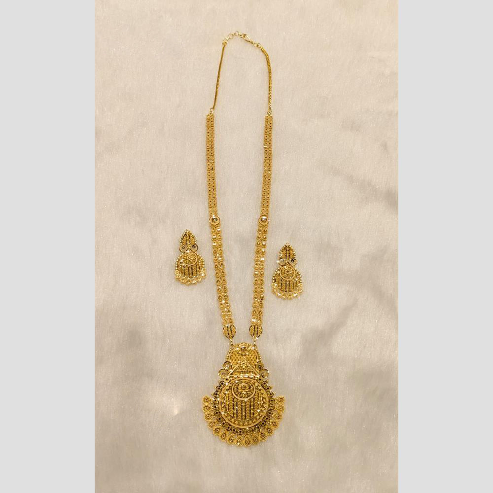 Sunrise Gold Forming Long Necklace Set