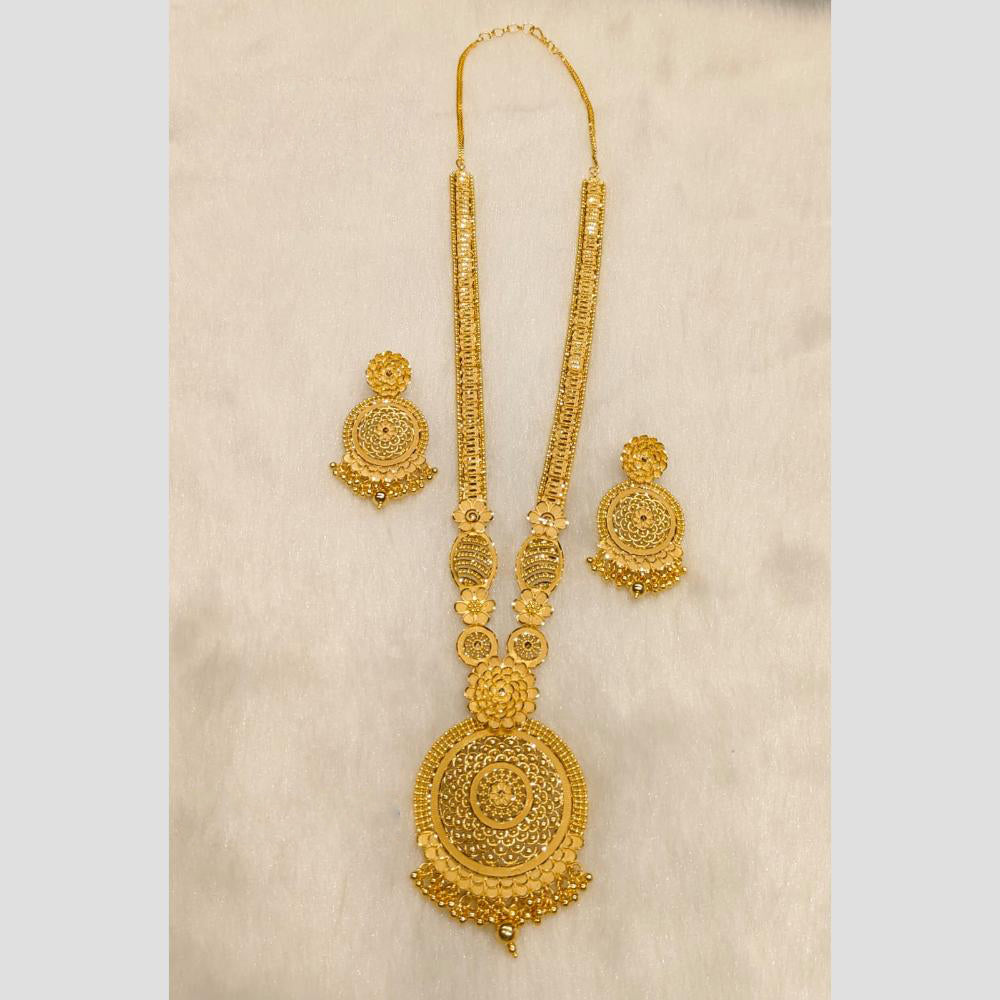 Sunrise Gold Forming Long Necklace Set