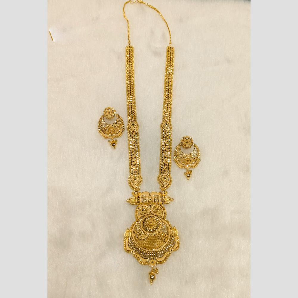 Sunrise Gold Forming Long Necklace Set