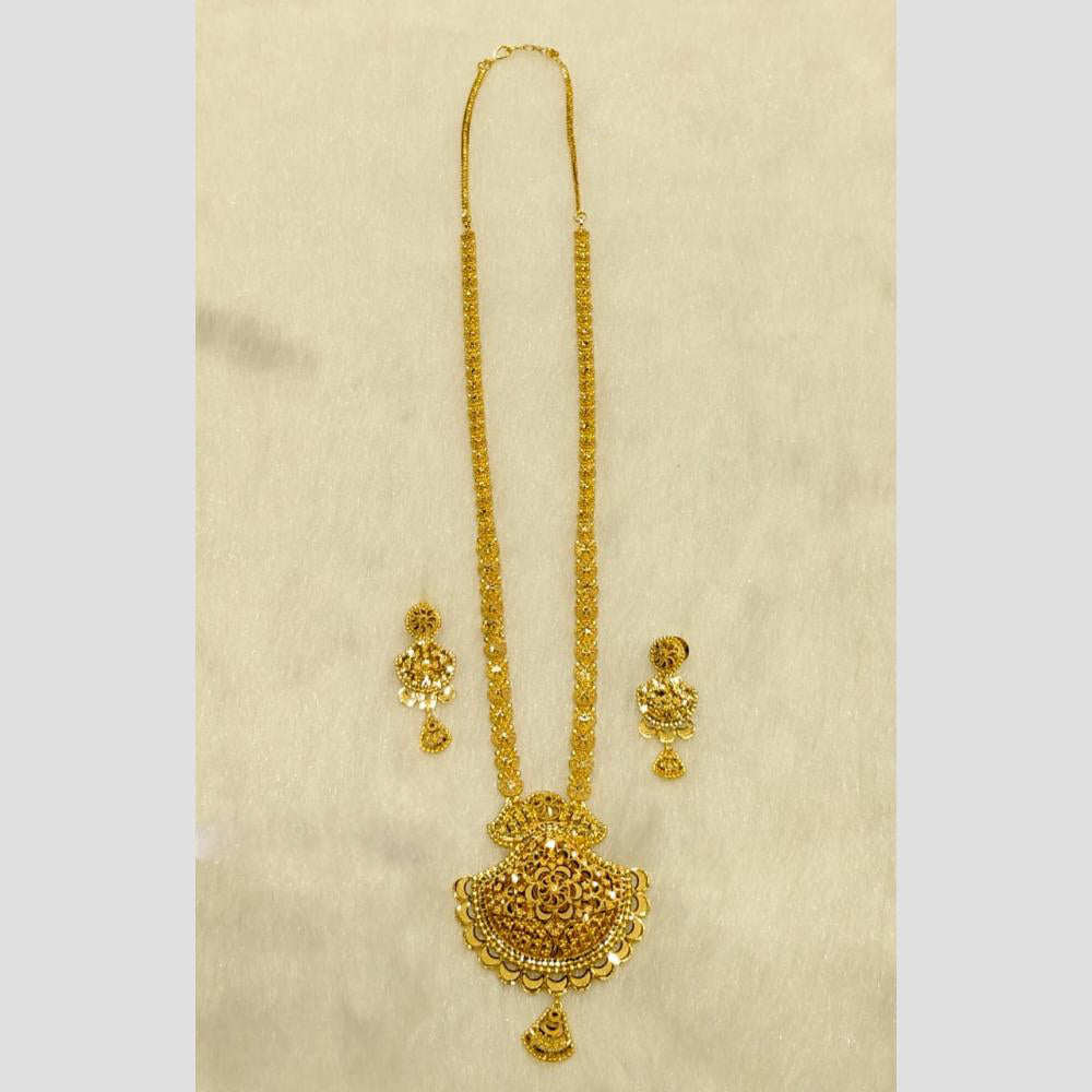 Sunrise Gold Forming Long Necklace Set