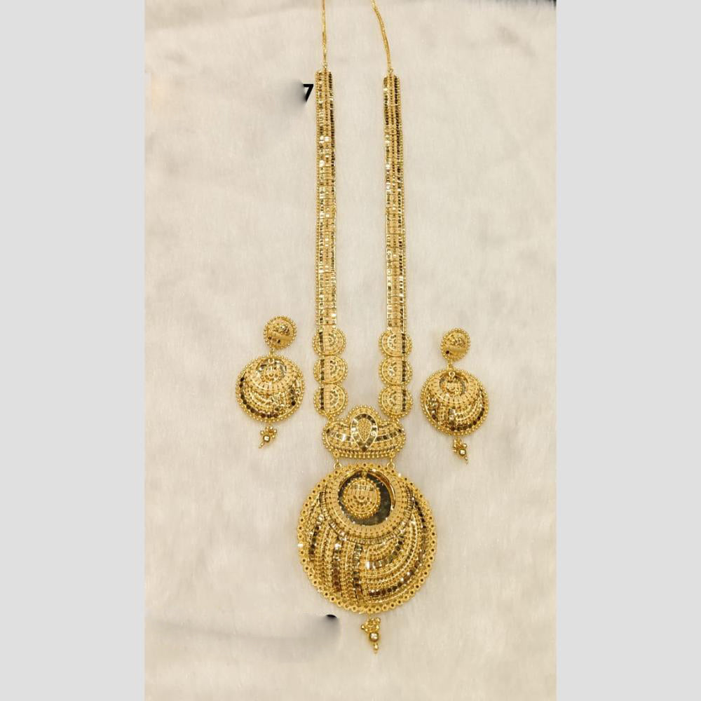 Sunrise Gold Forming Long Necklace Set