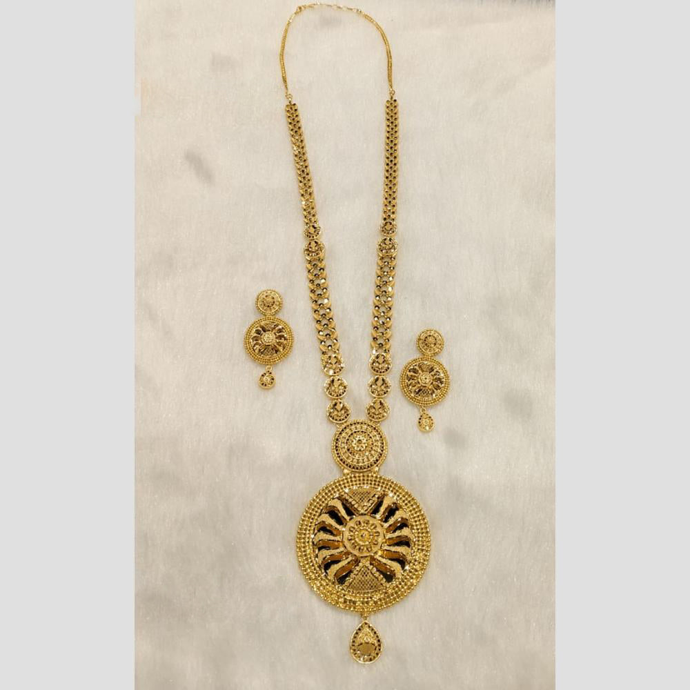 Sunrise Gold Forming Long Necklace Set