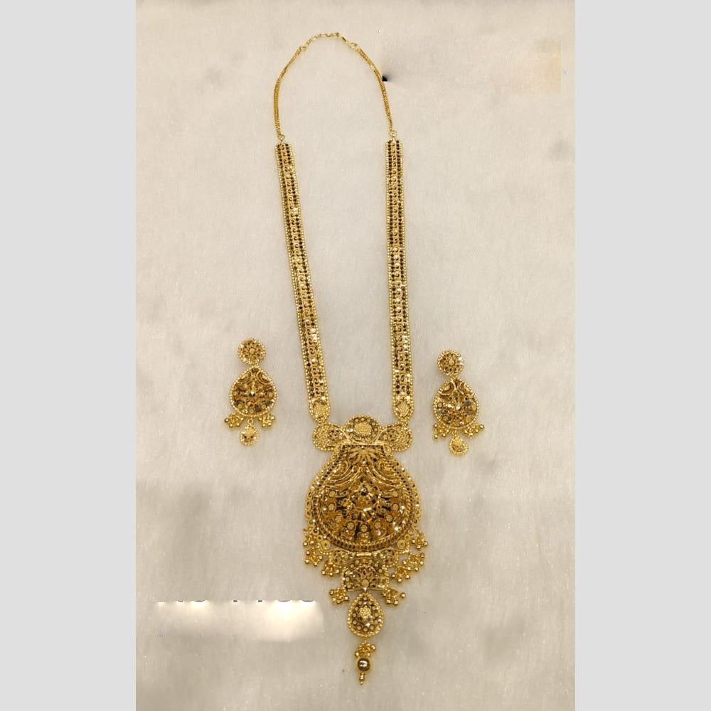 Sunrise Gold Forming Long Necklace Set