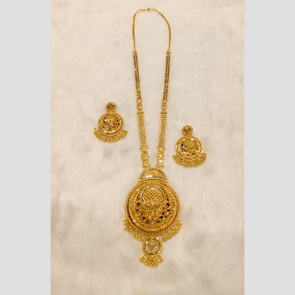 Sunrise Gold Forming Long Necklace Set