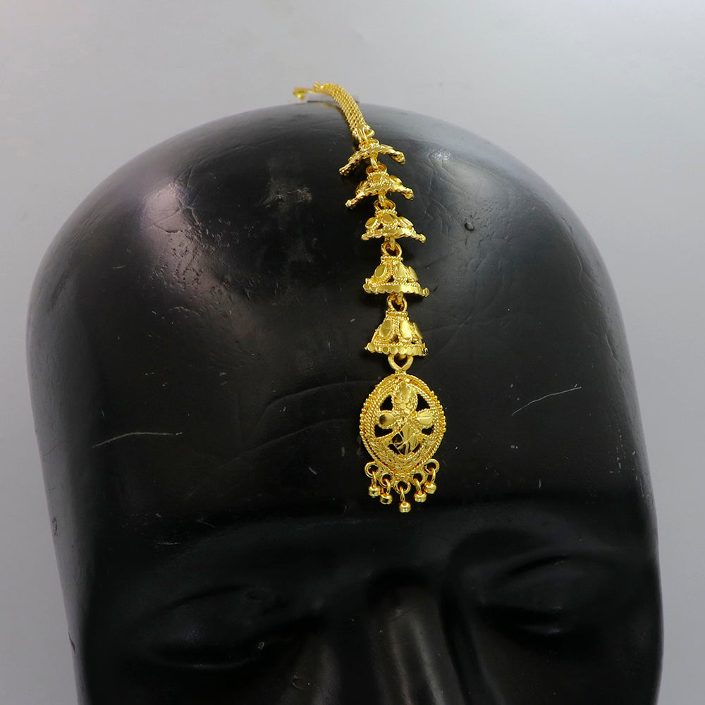 Mahavir Dye Gold Plated Maangtikka