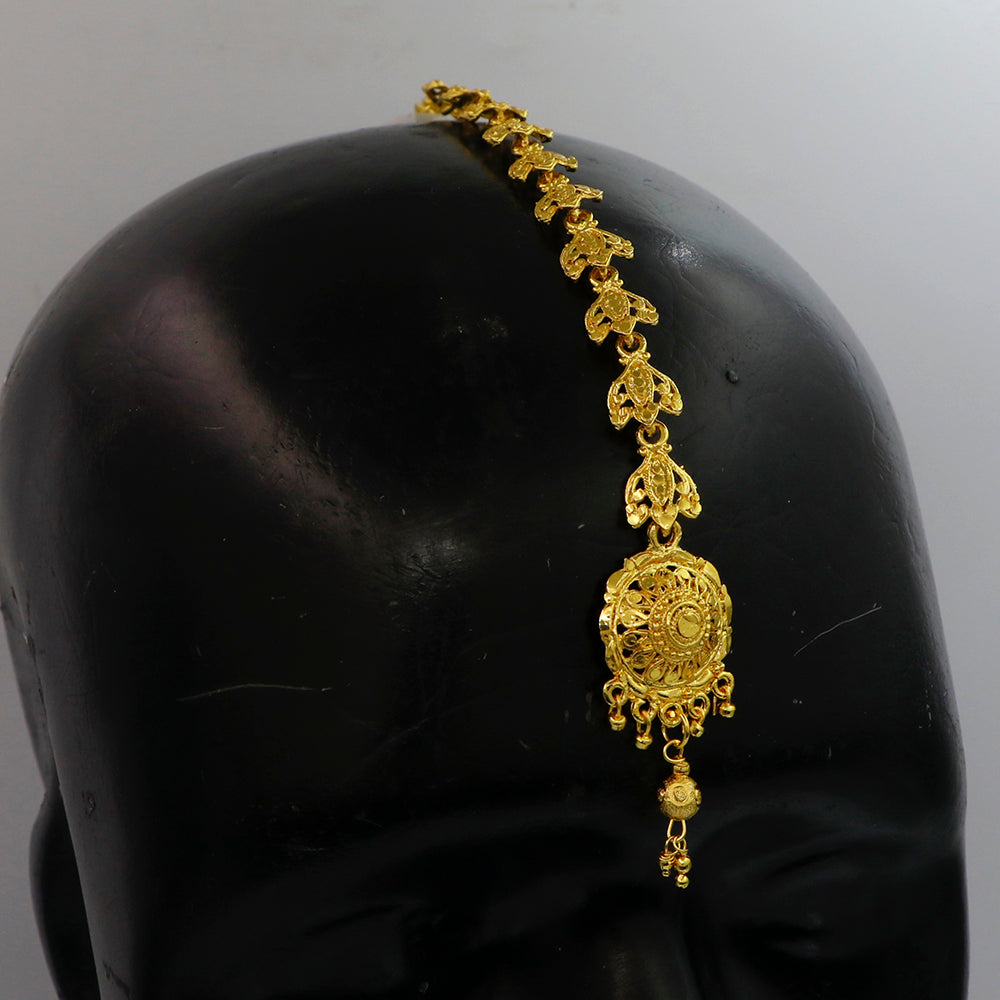 Mahavir Dye Gold Plated Maangtikka