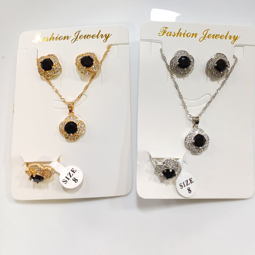 Tarohi Jewels Crystal Stone Combo Set